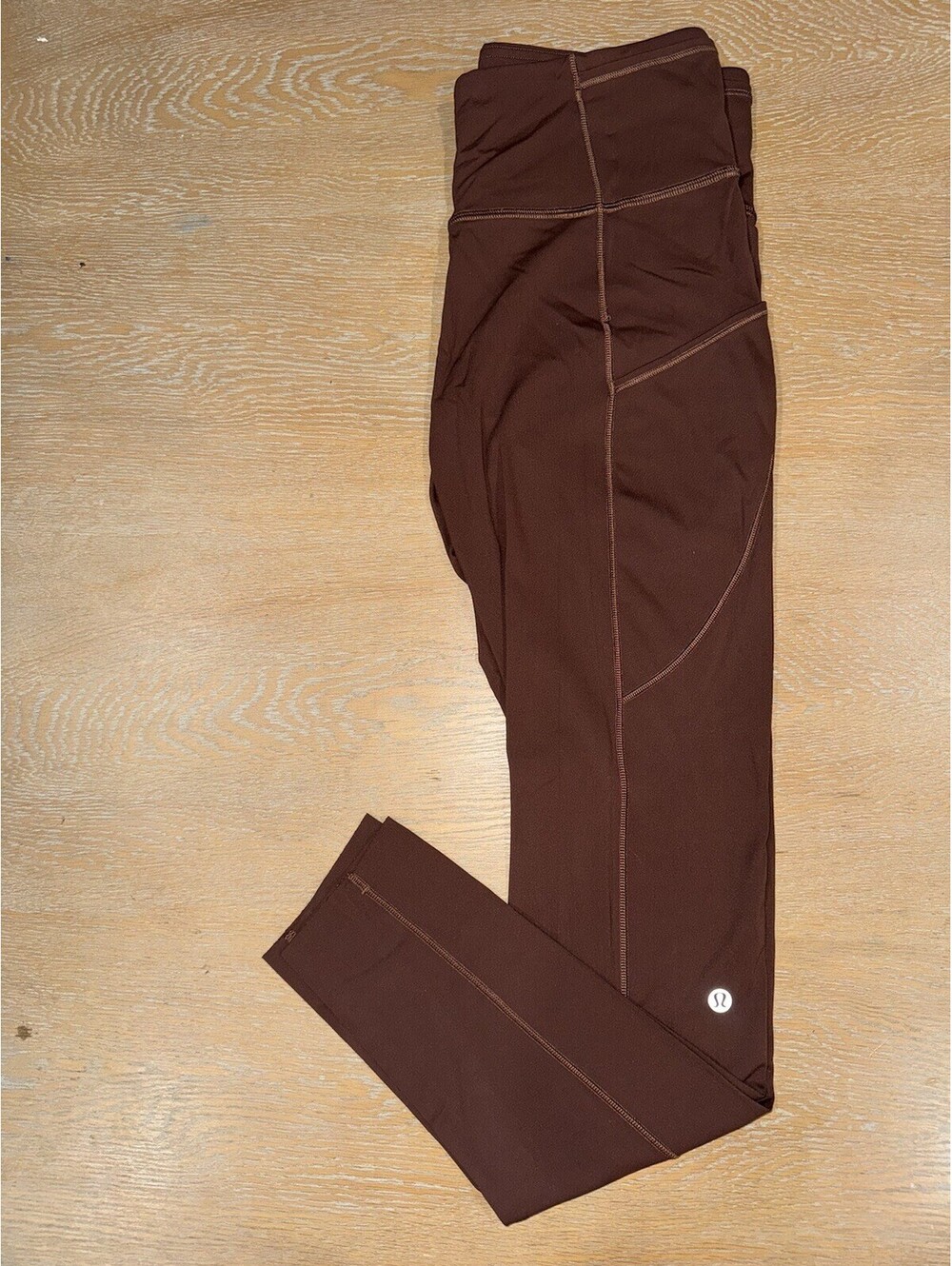 Lululemon Fast and Free High-Rise Tight 28" Brushed Nulux SIZE 8 Brown Earth